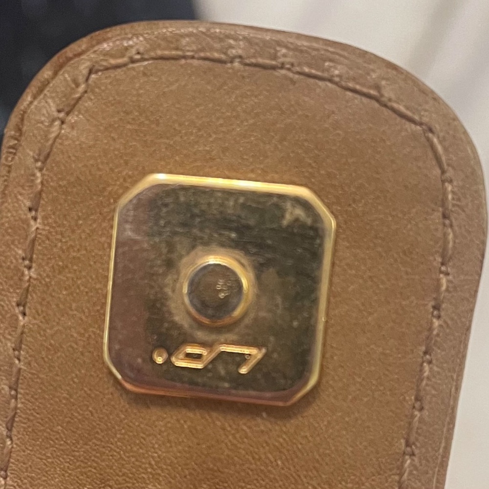 Fendi Tan/Brown Leather 2 Way Purse w/Strap,AUTHENTIC - Picture 16 of 16